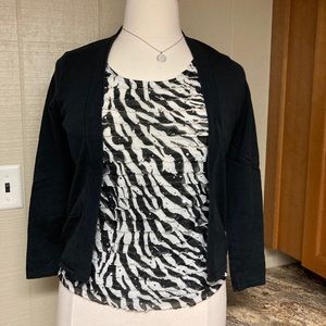 Black and White Elementz Top